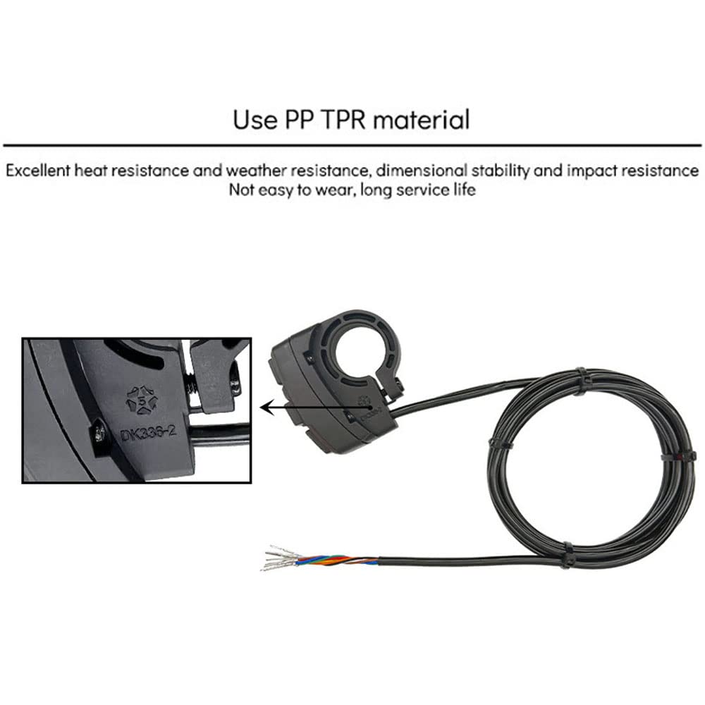Switch,Yueou 3 in 1 Electric Motorcycle Scooter Switch Headlight Turn Signal Horn Switch 36V/48V