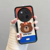 KEYSION Cartoon Cute Plush Embroidery Case for HONOR X9c 5G with Lanyard Shockproof Phone Cover for Huawei Honor Magic 7 Lite 5G