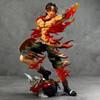 26cm Cool One Piece Anime Figure Statue Flame Portgas·D· Ace Fighting Posture Desktop Ornament Model Pvc Toy For Kids Gifts