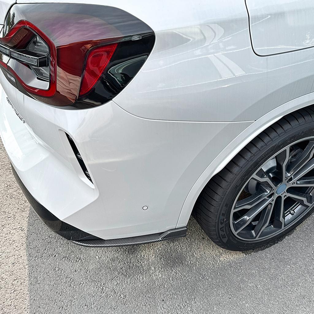 For BMW X3 G01 LCI M Sport 2022-2023+ Rear Bumper Side Corner Cover Spoiler Trim Boot Splitter Plate Protection