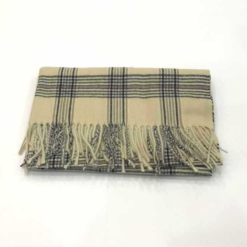 Autumn and winter new imitation cashmere shawl versatile thickened warm Korean version fringed plaid scarf women