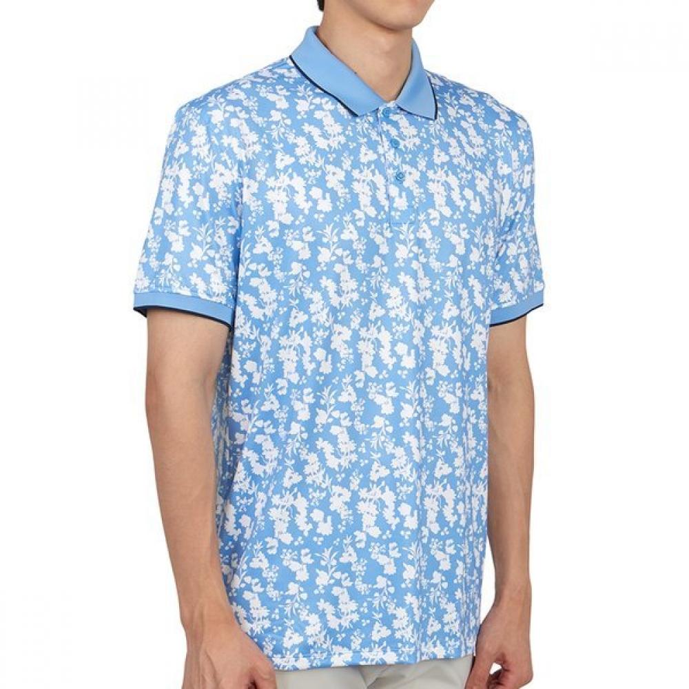 Zipore Golfwear Men S Collar ShorT Sleeve T ShirT g4mS23k061 Cielo