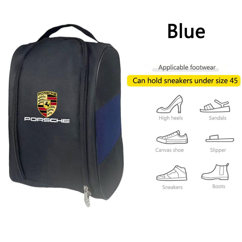 Portable Football Boot Bag Golf Football Basketball Shoe Carrier Breathable Pouch For Porsche 911 Taycan Cayenne Boxster Cayman