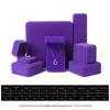 Velvet Jewelry Box with Rounded Corners - Ring, Necklace, Bracelet, Earring Storage