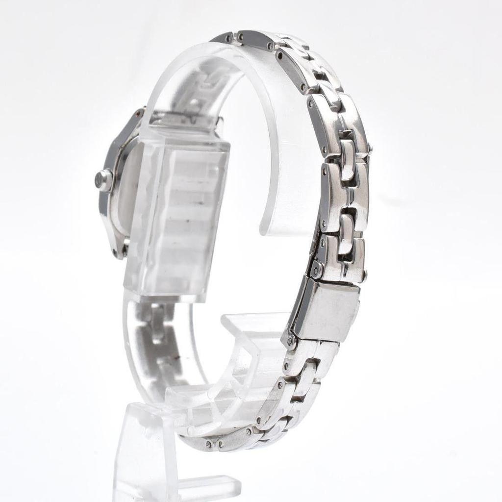 Used Operation RADO Ladies Watch Square Silver Dial Quartz