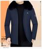 Men's Detachable Hat Cotton Winter Jacket – Thickened Warm Outerwear for Autumn/Winter