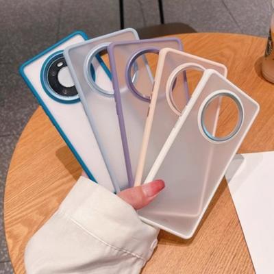 Skin Feel Scrub Suitable for Huawei Mate60Pro Mobile Phone Case 50 Gold Shield Transparent Mate40Pro Fall Protection Case
