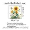 Sunflower Waterproof Self Adhesive Toilet Lid Sticker for Bathroom Toilet Home Decor