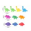 Counting Dinosaur Toy Double Sided Toys Fine Motor for Communication