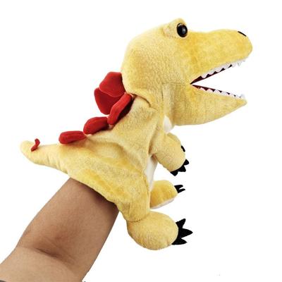 Excras Dinosaur Hand Puppet, Soft Plush Toy, 30cm, Puppet Show, Educational Toy, Animal Prop, Prank Toy, Gloves, Dinosaur Simulation Model, Soft