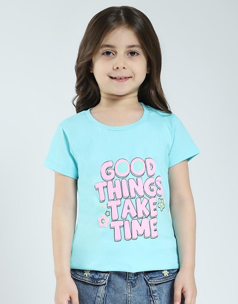 MONTE CARLO Girls Printed Round Neck Top ( Pack Of 2 )