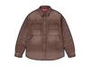 Worn Snap Painter Shirt "Brown"