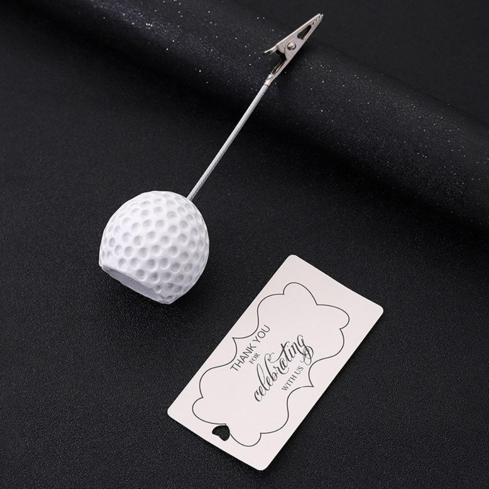 3pcs Resin Golf Ball Base Stable Base Place Card Holder Memo Holder Memo Clamp  Sport Display