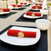 Fine Dining Gold Silver Napkin Rings Hotel Restaurant Table Setting Decor for Wedding Banquet and Formal Events
