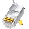 SAMZHE Conector RJ45 10 Gigabit Blindado Cat7 (2 pacotes)