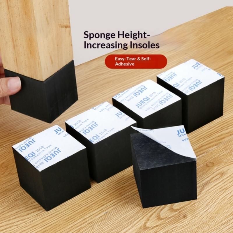 4Pcs Adhesive Back Sponge Height Increasing Vibration Damper Pad Enhancing Viewing Angles And Cooling For Home Theaters