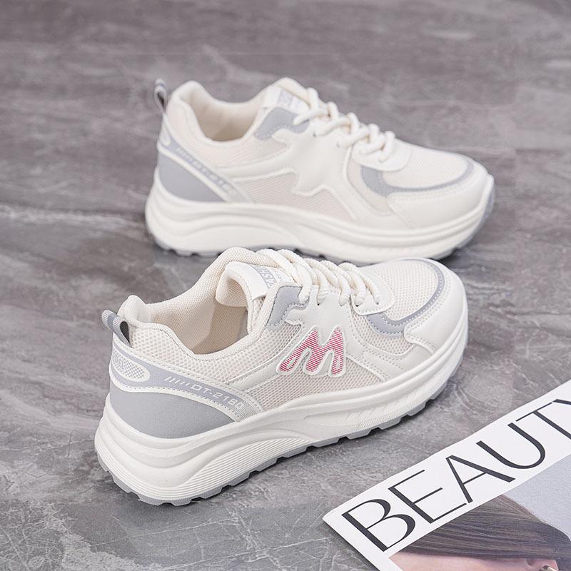 Thick-soled 22 New Spring and Summer Sports and Leisure Shoes Breathable and Heightened Lightweight Soft Baseplate Shoes