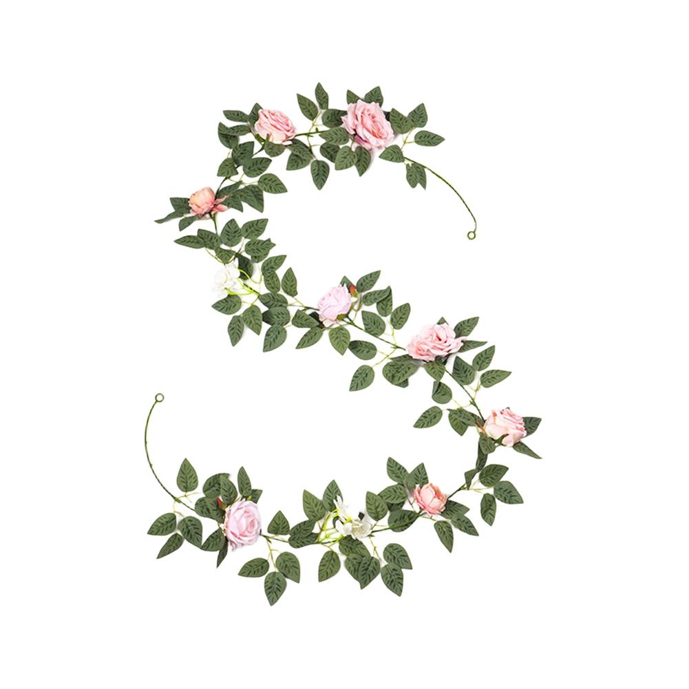 200cm Simulation Rose For Leaf and Vine Archway Floral Decoration for Weddings Parties Home Garden Event Setup