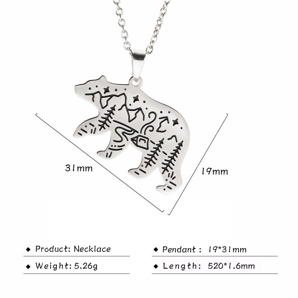 Cazador Animal Pendant Necklaces for Women Men Fox Rabbit Bird Fish Polar Bear Nature Stainless Steel Jewelry 2026 Birthday Gift