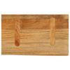 Vidaxl Tabletop with Natural Edge, 50X20X2.5 Cm, Mango Wood