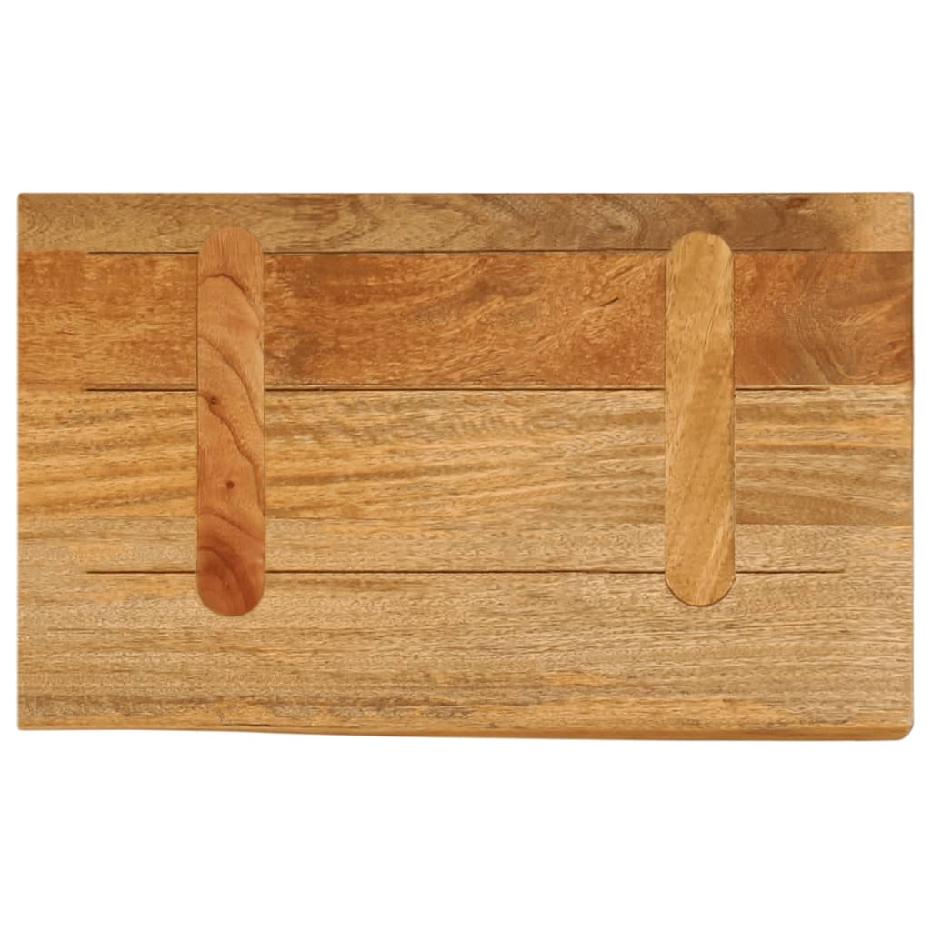 Vidaxl Tabletop with Natural Edge, 50X20X2.5 Cm, Mango Wood