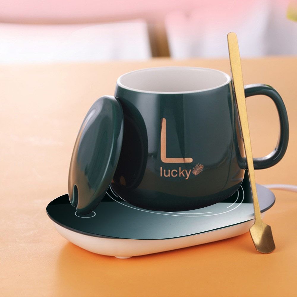 55/131°F Gift Home USB Mug Tray Coffee Cup Warmer Pad Gravity Sensor Pad Warmer Heater Tray Mat