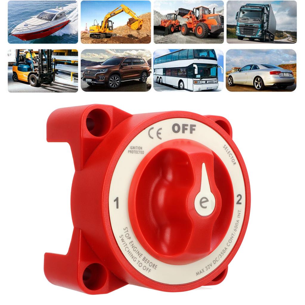 Battery Disconnect Switch Cut Off Power Kill Isolator 3 Levels 350A 32V DC for RV Marine Boat
