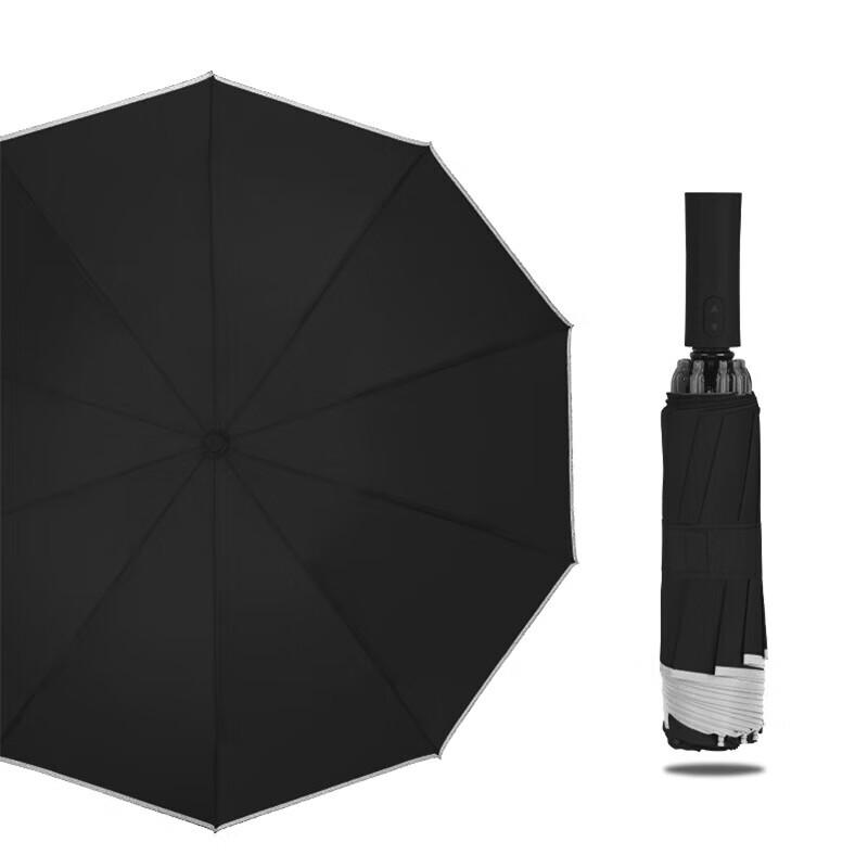 Tri-polar Automatic Reverse Foldable Umbrella