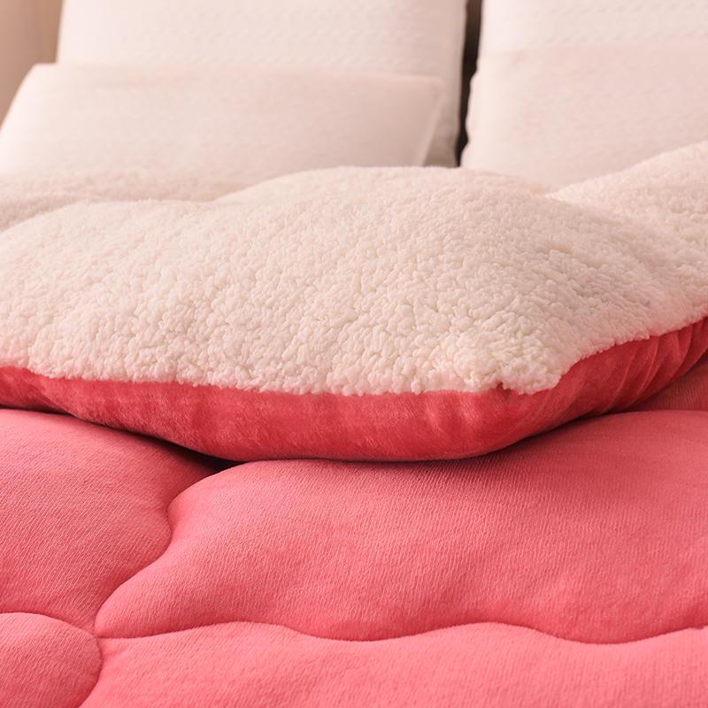 Plush Velvet Lambswool Blanket - Thickened Snowflake Quilt for Winter and Spring
