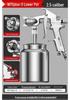 Pneumatic High Atomization Stainless Steel Spray Gun for Latex & Small Car Paint