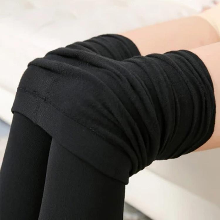 Dámské bezpečnostní legíny Slim Fit Slimming Teplé bavlněné kalhoty Přiléhavé strečové kalhoty