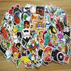 100 Pieces of Non-repeat Decorative Graffiti Stickers for Computer Car Motorcycle Skateboard Stickers