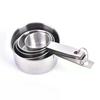 5Pcs Measuring Cups 30ml 60ml 80ml 125ml 250ml Stainless Steel Measuring Spoon Cup Tableware Kitchen Baking Tools