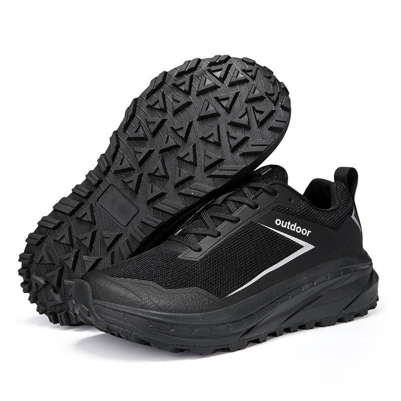 Popular hiking shoes men's large size wide last wide palm walking shoes outdoor light breathable camping hiking shoes