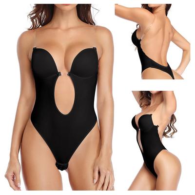 Dames bodysuit bh zwarte corrigerende string voor jurk zonder rug XL Body 01 - zwart - 34