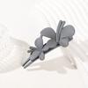 Women Solid Color Strong Grip Hair Clip Exquisite Anti-slip Butterflies Decor Elegant Hairpin Hair Accessories