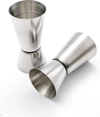 Jigger Bartender's Measuring Cup 25/50 Ml Steel Pourer 2 Pcs.
