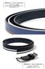 [BEEL] BEEL line design casual belt, white