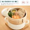Fuji Enamel Enamel Pot with Direct Heat and Induction Compatible Steamer, 20cm, White, Steamed,