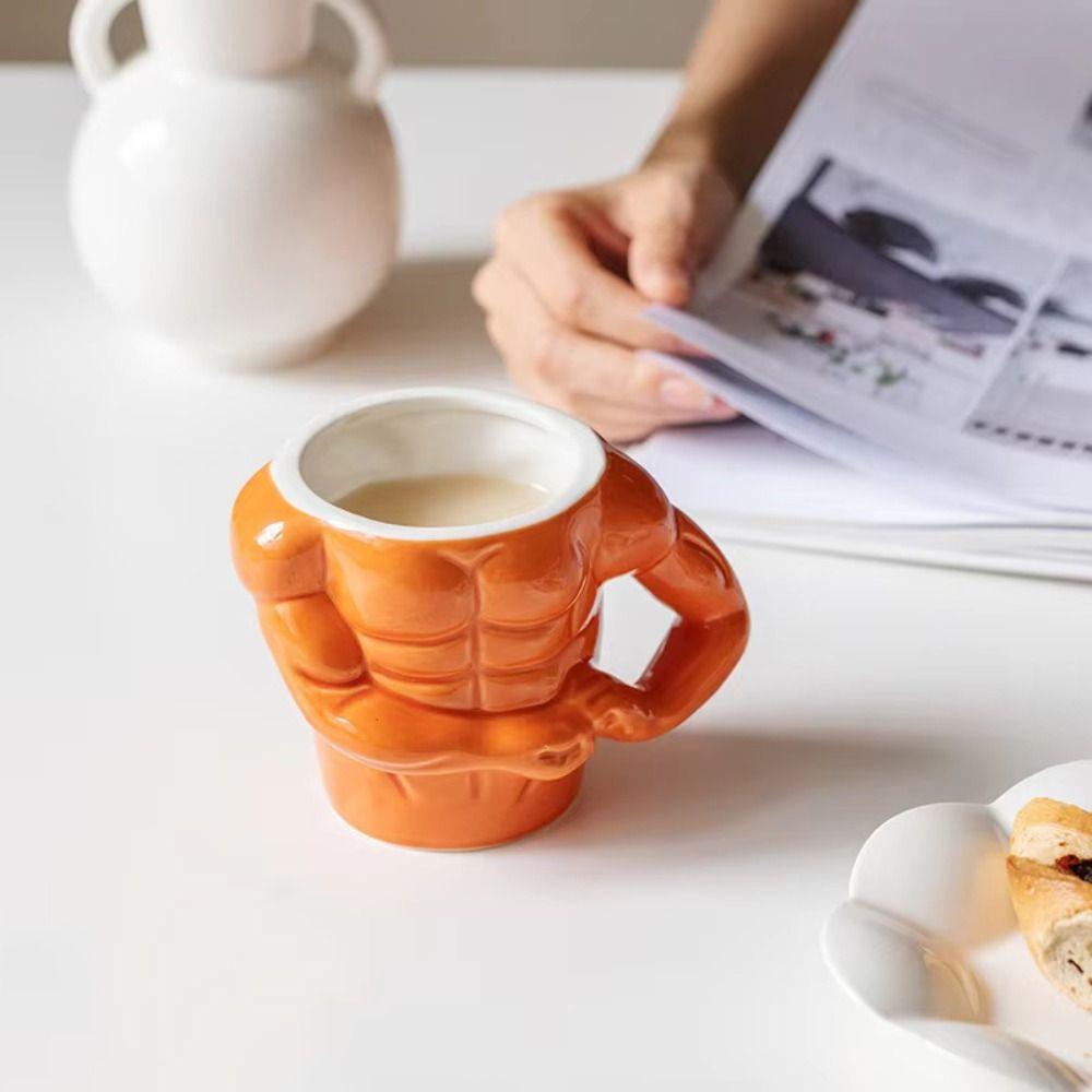 With Handle Ceramic Pectorales Mugs Gift Box Funny Gift Mugs Unusual Route Mug Home Breakfast