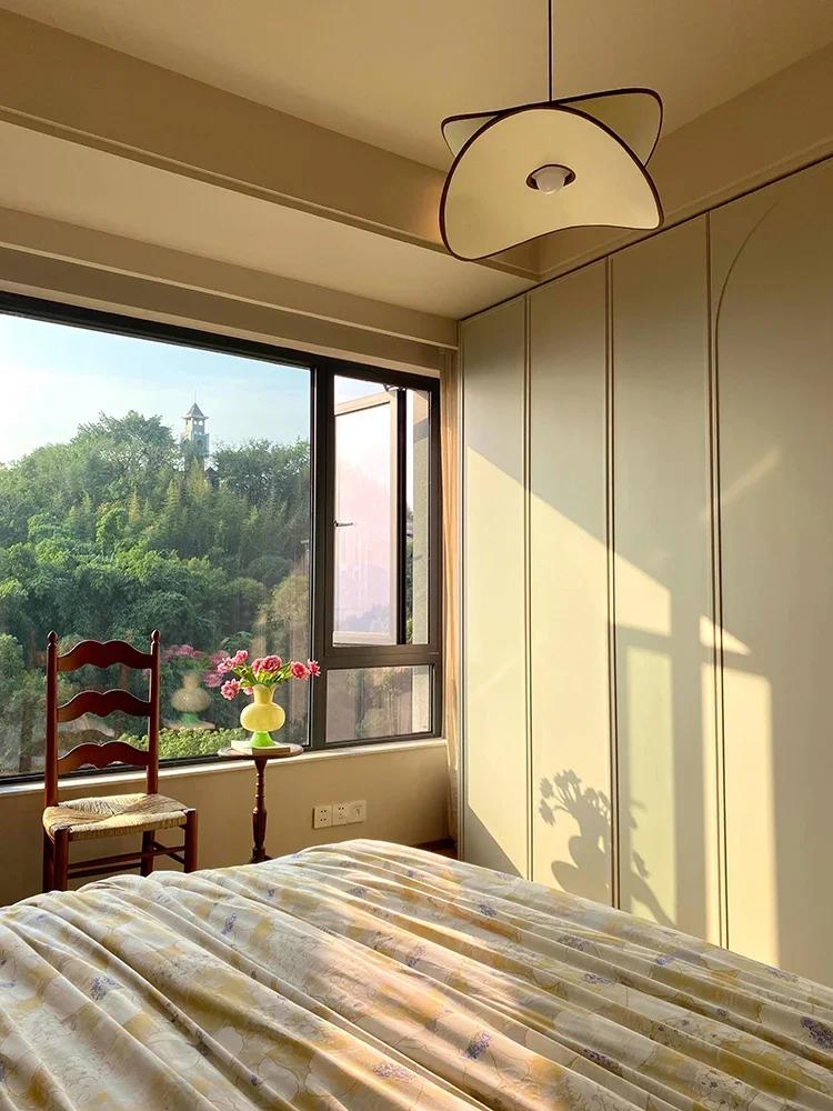 LED Wabi-sabi Cloth Pendant Lamp Living Room Shop Ceiling Chandelier Kitchen Home Decor Island Hanging Pendant Lights Fixtures