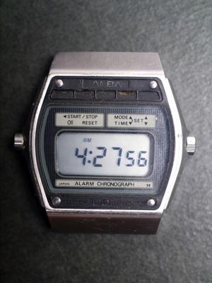 Orologio Digitale al Quarzo SEIKO ALBA Condizioni di Lavoro Y670-5010 da Uomo (AE30)