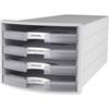 Han Impuls 2.0 1013-63 Light Grey Drawer Unit Din A4, Din C4 Number of Drawers: 4