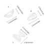30 Pairs 1mm Clear Nose Cushions Anti Slip Silicone Pads Secure for Full Frame Glasses and Sunglasses