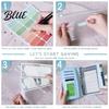 Horizontal Line Accounting Sheets A6 Budget Planner Notebook Glitter Cash Tracker Journal Financial Flexible Pages Organizer with Dividers