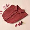 Women Cotton Lace Fake Collar Blouse Vintage Detachable Collar Women Shirt False Tie Lapel Blouse Top Clothes Accessories