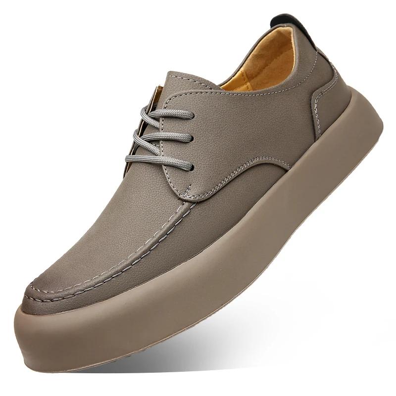 Fashion New Genuine Leather Men's Business Shoes Italian Casual Formal Shoes Luxury Brand Dress Men Shoes Moccasin Male Foortwear Hombre