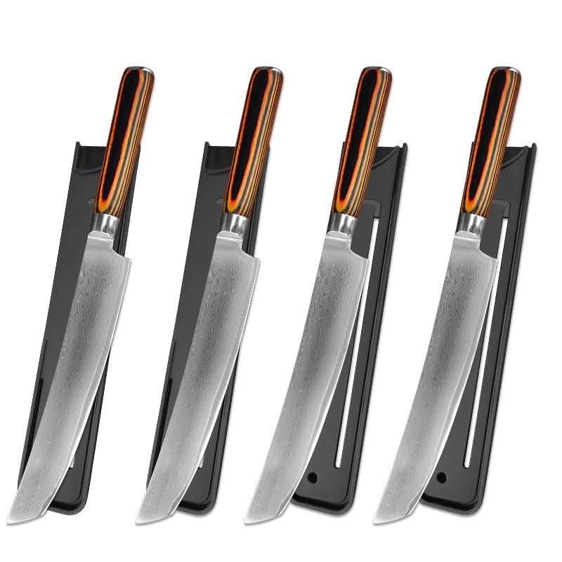 6 Inch Utility Knife Damascus Steel Kitchen Slicer Knives For Meat Fruit Vegetables Cook Accessories Chef Knives Cutter Tools