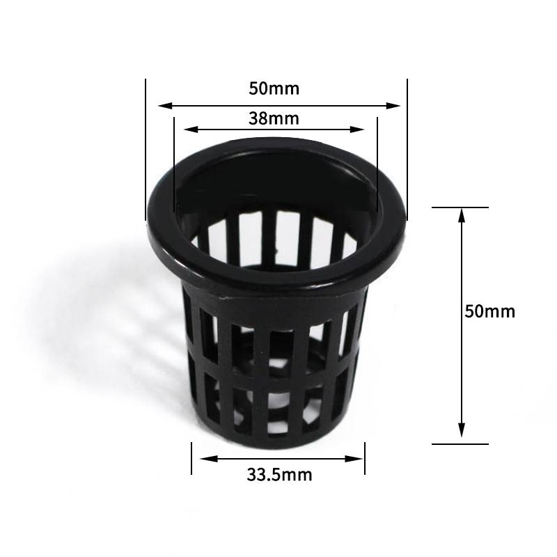 50Pcs Hydroponic Soilless Mesh Net Basket Plant Vegetable Growing Nursery Cup Pot Sponge Fixator Container Aeroponic Veg Planter