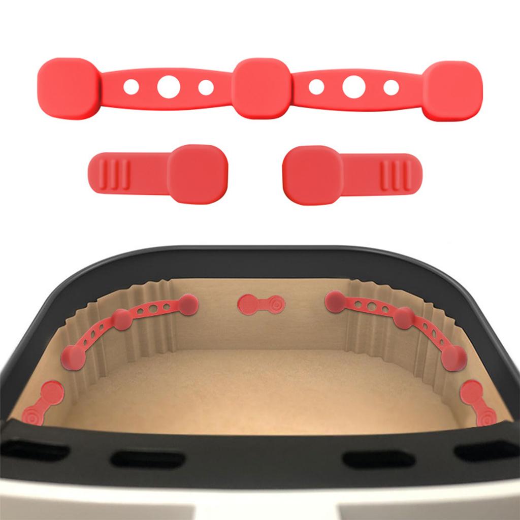 Air Fryer Magnet Silicone Buckles High Temp Resistant Anti-Scald Buckles Protecting Basket from Scratches